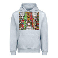 Heather Grey easter Urban Hoodie - CowhideDigitalArt