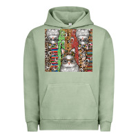 Pigment Oil Green easter Urban Hoodie - CowhideDigitalArt