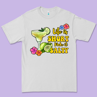 Life Is Short Make It Salty Premium Tee Designed By Jasminsmagicworld