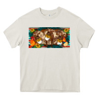 Cream western cow cockerel chick  serape leopard sunflowers license plate te Heavy Core Tee - BarkalooDesign