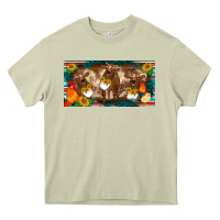 Mossy western cow cockerel chick  serape leopard sunflowers license plate te Heavy Core Tee - BarkalooDesign