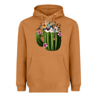 Meerkat Day Of The Dead Mexican Cactus Heavyweight Hoodie - FaDigitalArtStudio