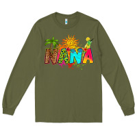 Army Green summer nana Long Sleeve Tee - RanaPortraitStore