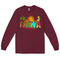 Burgundy summer nana Long Sleeve Tee - RanaPortraitStore