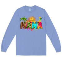 Colony Blue summer nana Long Sleeve Tee - RanaPortraitStore