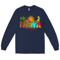 Navy summer nana Long Sleeve Tee - RanaPortraitStore