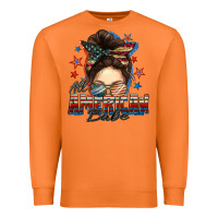 Carrot american babe messy bun Premium Sweatshirt - FaDigitalArtStudio