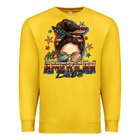 Lemon american babe messy bun Premium Sweatshirt - FaDigitalArtStudio