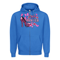 True Royal Crush Cancer with high heels Cancer Awareness Zipper Hoodie - HowdyJamesFarm