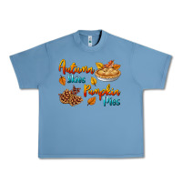 Pebble Blue Autumn Skies Pumpkin Pies Urban Heavy Tee - BundleAndBundleShop