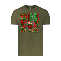 Vintage Olive Mimi Elf with Knitting Christmas Vintage Tee - BundleAndBundleShop