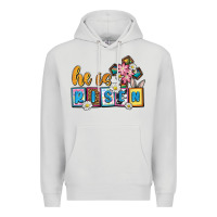 Dove Grey Easter Day He is risen Premium Hoodie - OliviaCreatesArt