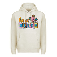 Oatmeal Heather Easter Day He is risen Premium Hoodie - OliviaCreatesArt