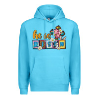 Ocean Blue Easter Day He is risen Premium Hoodie - OliviaCreatesArt