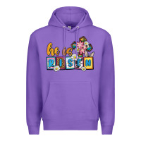 Purple Easter Day He is risen Premium Hoodie - OliviaCreatesArt