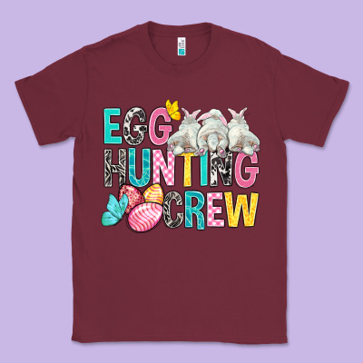 Egg Hunting Crew Easter Classic Tee Designed By Bundleandbundleshop