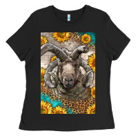Black Western Navajo Churro Sheep Ladies Tee - LillyAllenDesigns