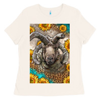 Bone Western Navajo Churro Sheep Ladies Tee - LillyAllenDesigns