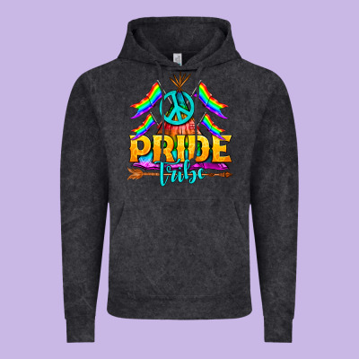Lgbtq+ Pride Tribe Vintage Hoodie Designed By Bundleandbundleshop
