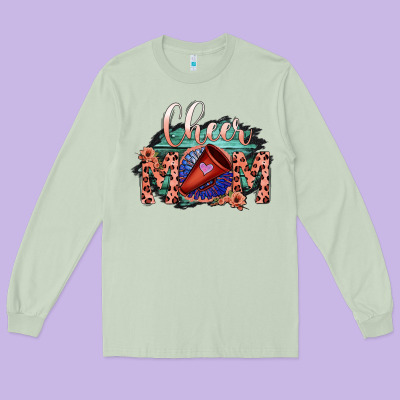 Cheer Mom Long Sleeve Tee Designed By Bettercallsaul