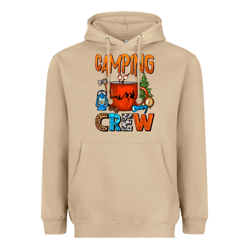 Camping Crew Camper Coffee Mug Heavyweight Hoodie by FaDigitalArtStudio | Teevron