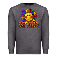 Charcoal Heather Be kind pride Premium Sweatshirt - FaDigitalArtStudio