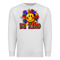 Oatmeal Heather Be kind pride Premium Sweatshirt - FaDigitalArtStudio