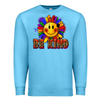 Ocean Blue Be kind pride Premium Sweatshirt - FaDigitalArtStudio