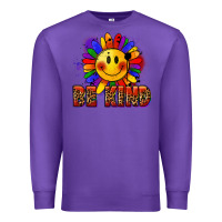 Purple Be kind pride Premium Sweatshirt - FaDigitalArtStudio