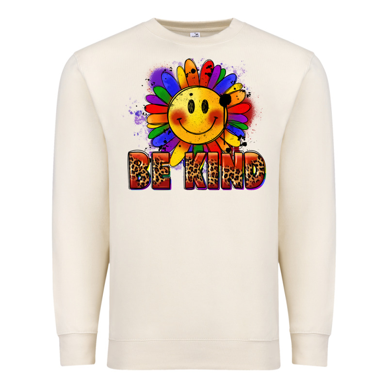 Be Kind Pride Premium Sweatshirt by FaDigitalArtStudio | Teevron