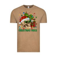 Vintage Coffee Christmas Vibes Vintage Tee - BundleAndBundleShop