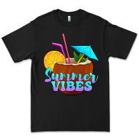 Black summer vibes coconut drink Premium Tee - Jasminsmagicworld