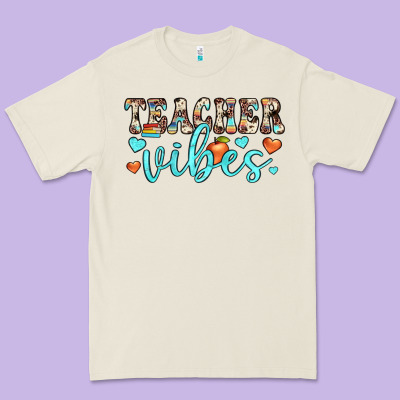 Teacher Vibes Premium Tee Designed By Jahusdesignshop