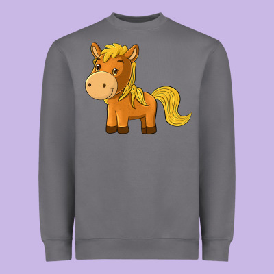 Cute Horse Heavyweight Sweatshirt Designed By Texasbilliewilder