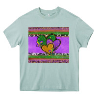 Arona mardi gras hearts and fleur de lis Heavy Core Tee - Jasminsmagicworld