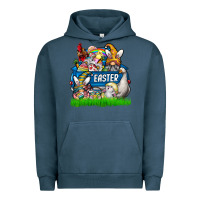 Pigment Midnight Navy easter Urban Hoodie - CowhideDigitalArt