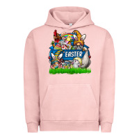 Pigment Salmon easter Urban Hoodie - CowhideDigitalArt