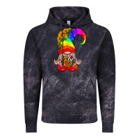 Cloud Black LGBTQ+ Pride Gnome With Donut Vintage Hoodie - BundleAndBundleShop
