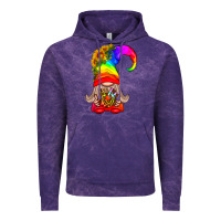 Cloud Purple LGBTQ+ Pride Gnome With Donut Vintage Hoodie - BundleAndBundleShop