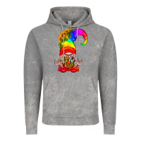 Cloud Rock LGBTQ+ Pride Gnome With Donut Vintage Hoodie - BundleAndBundleShop