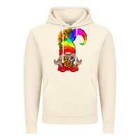 Vintage Artic LGBTQ+ Pride Gnome With Donut Vintage Hoodie - BundleAndBundleShop