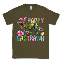 Army Green Happy Eastrawr Easter Classic Tee - BundleAndBundleShop