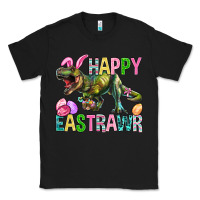 Black Happy Eastrawr Easter Classic Tee - BundleAndBundleShop