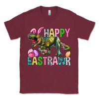 Burgundy Happy Eastrawr Easter Classic Tee - BundleAndBundleShop