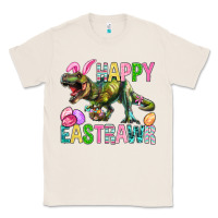Natural Happy Eastrawr Easter Classic Tee - BundleAndBundleShop