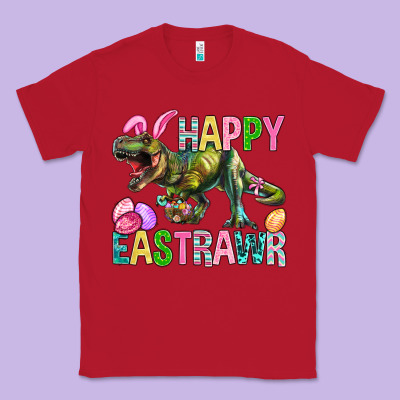 Happy Eastrawr Easter Classic Tee Designed By Bundleandbundleshop