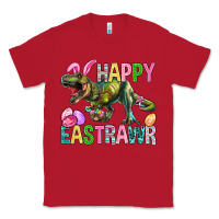 Red Happy Eastrawr Easter Classic Tee - BundleAndBundleShop