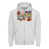 Dove Grey autism teacher Zipper Hoodie - CowGirlArtShop