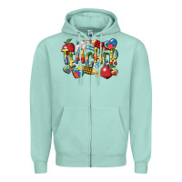 Seafoam autism teacher Zipper Hoodie - CowGirlArtShop