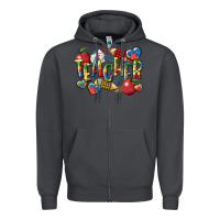 Smoke autism teacher Zipper Hoodie - CowGirlArtShop